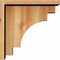 Ekena Millwork Mediterranean Rough Sawn Corbel w/Backplate, Western Red Cedar, 6"W x 14"D x 14"H COR06X14X14MED01RWR - alternate 3